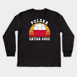 Polska Football Kids Long Sleeve T-Shirt